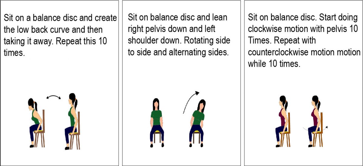 wobble disc exercises for lumbar