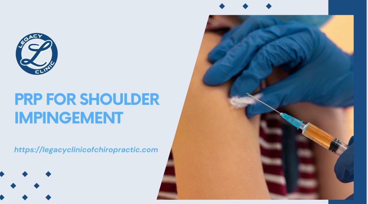 Person taking prp injection therapy for Shoulder impingement